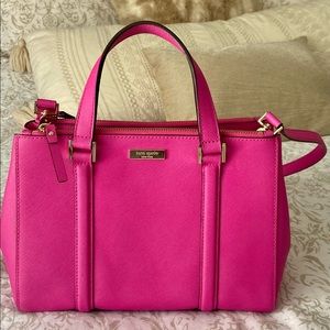 Pink Kate Spade cross body / mini tote